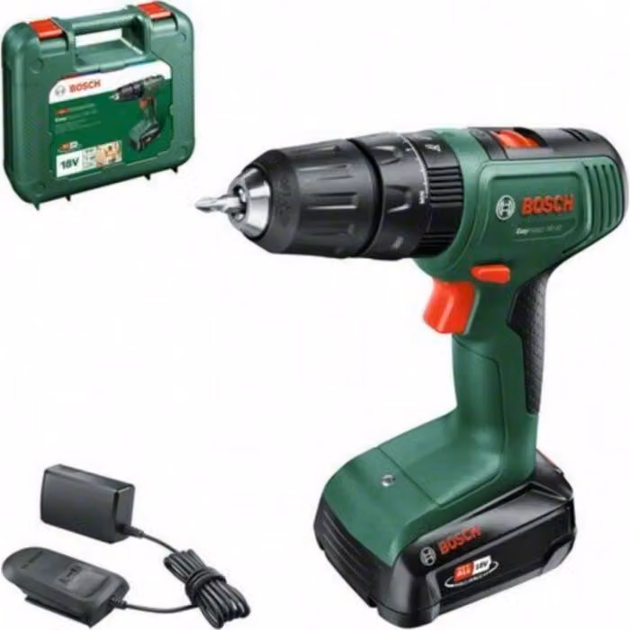 Avvitatore a percussione senza fili Bosch EasyImpact 18V-40, 18V, 1,5Ah, con batteria e caricabatteria, in valigetta