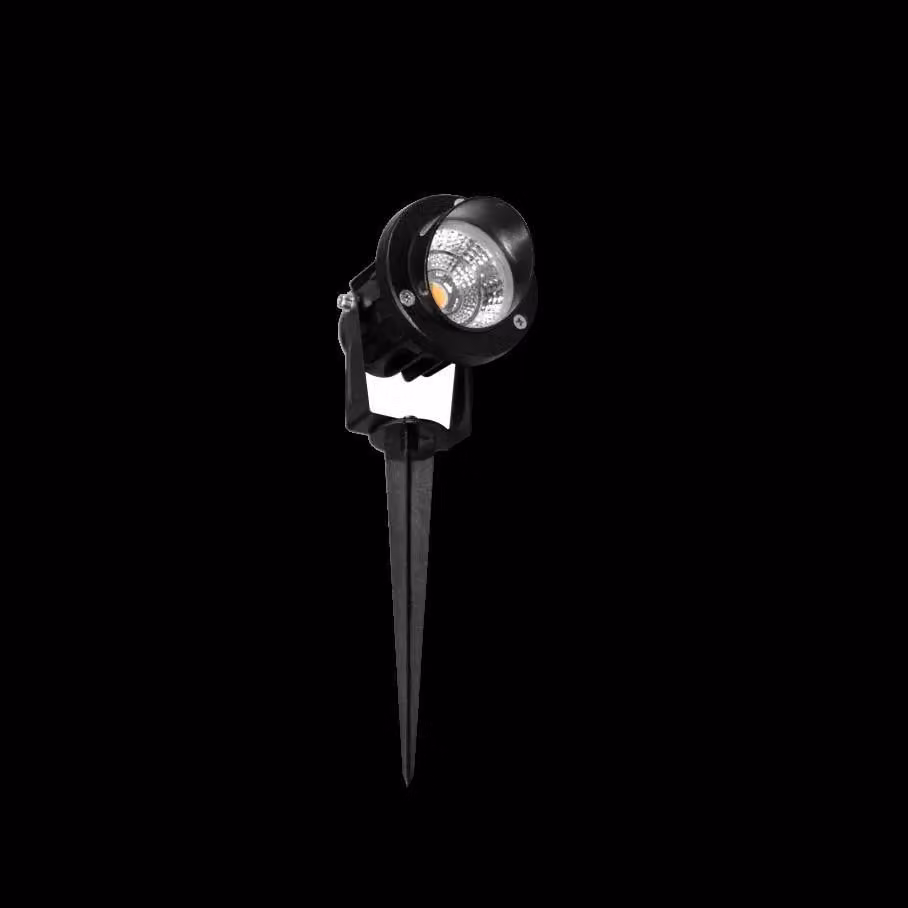 Proiettore LED da Esterno FADE 5 Beneito & Faure 2200K 45 gradi, Faretto orientabile in Alluminio Nero Opaco per Illuminazione Facciate