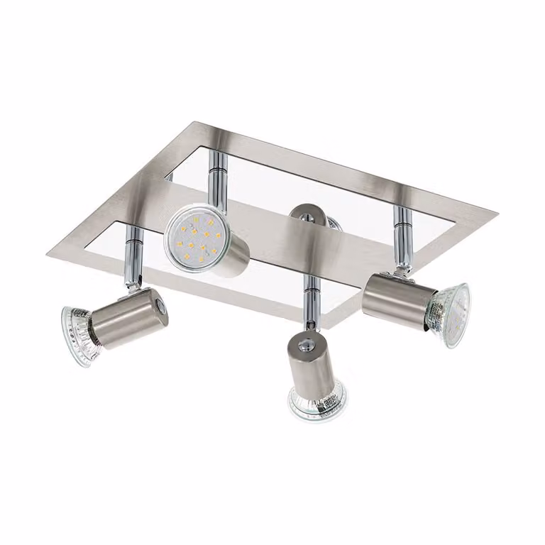 Faretto da soffitto cromato, faretti mobili ROTELLO