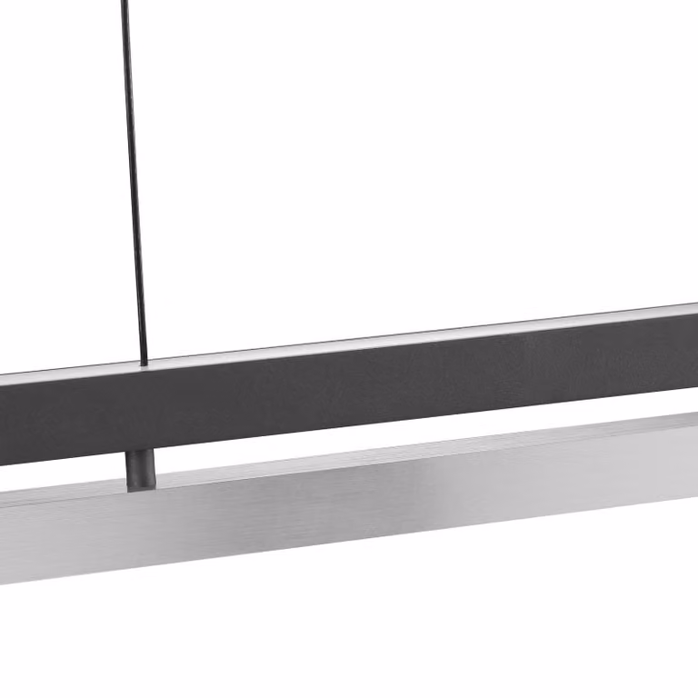 Brilliant Lampada LED a sospensione Pulse, lunghezza 120 cm, nero, metallo dimmerabile, Nero, Soggiorno / Sala da pranzo, Metallo, Moderno
