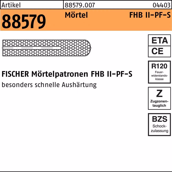 cartuccia fischer FHB II-PF 16x95