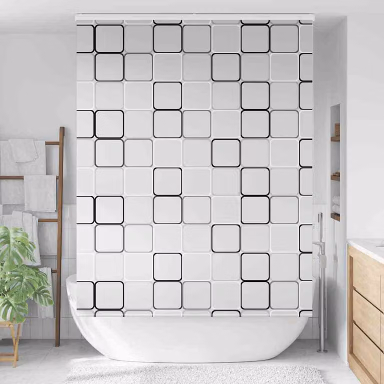 Tenda a Rullo Doccia Cassonetto 160x240 cm Larghezza Tessuto