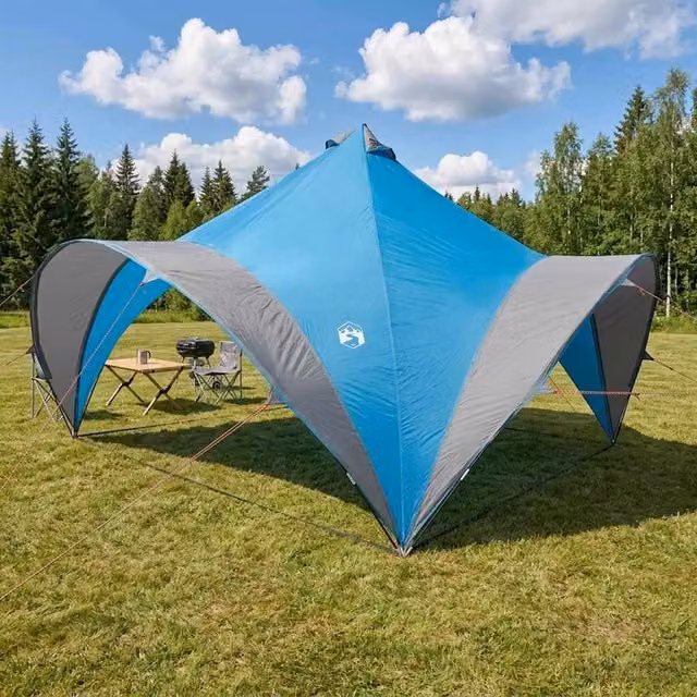 Tenda Party Blu 400 x 400 x 322 cm Poliestere e Acciaio 42028616