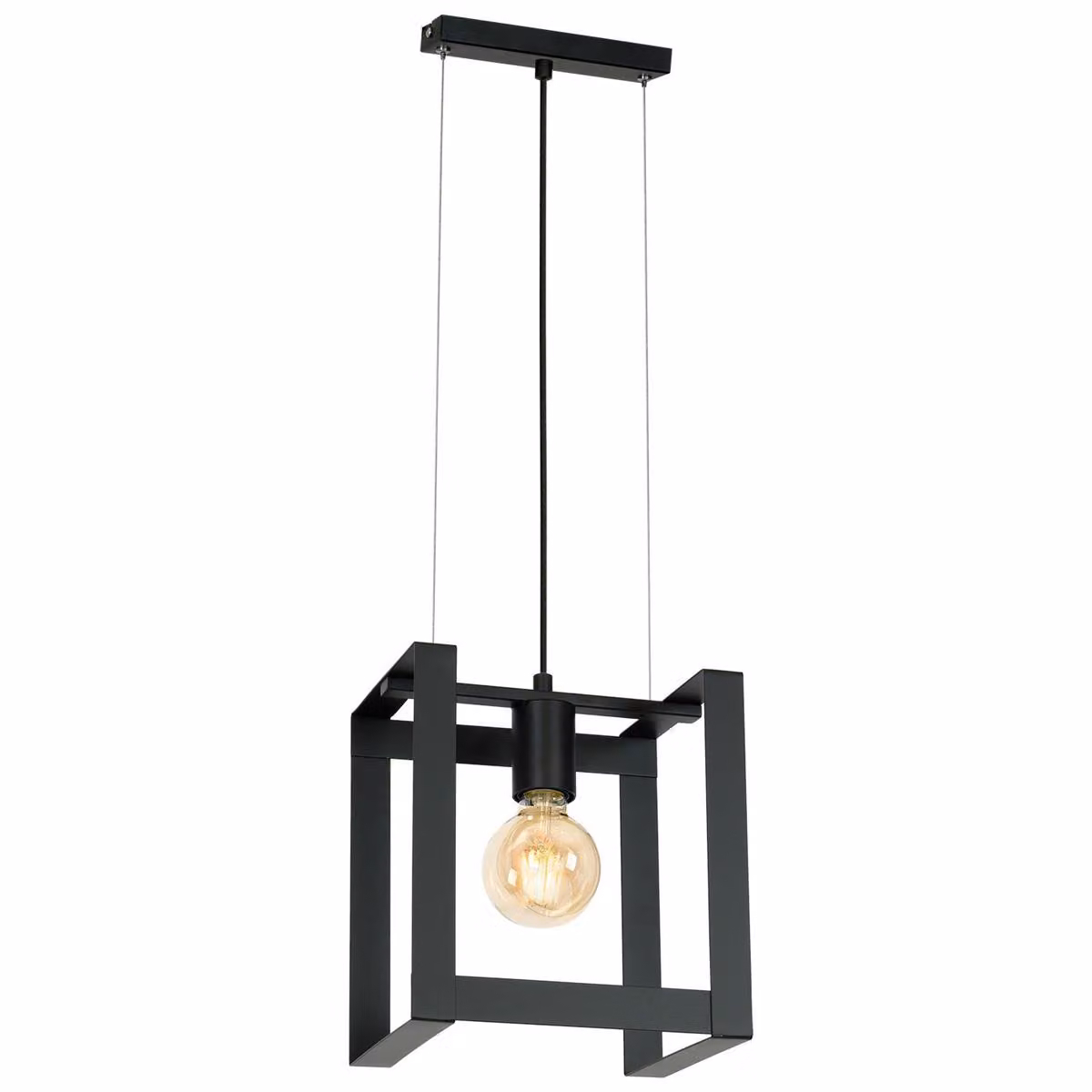 Lampada a sospensione Loft nera Kartel 1xE27 15W Luminex