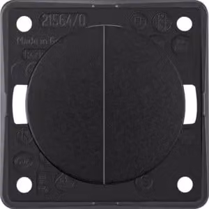 Berker 936752510 Pulsante a bilanciere nero lucido Integro Flow/Pure