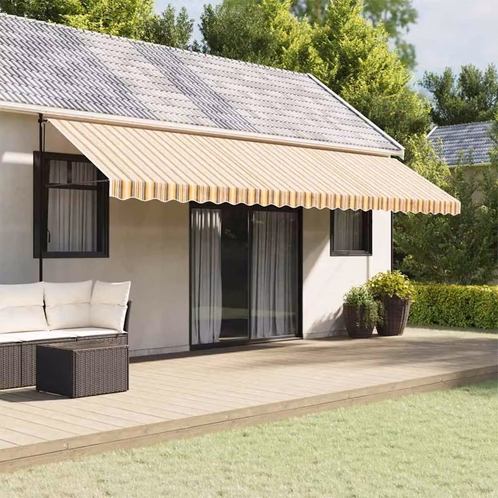 Tessuto di ricambio per tenda da sole vidaXL multicolore in poliestere 600 x 350 cm