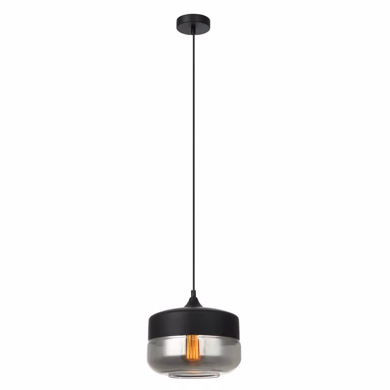 Italux Molina, lampada a sospensione moderna nera MDM-2380/1 BK+SG