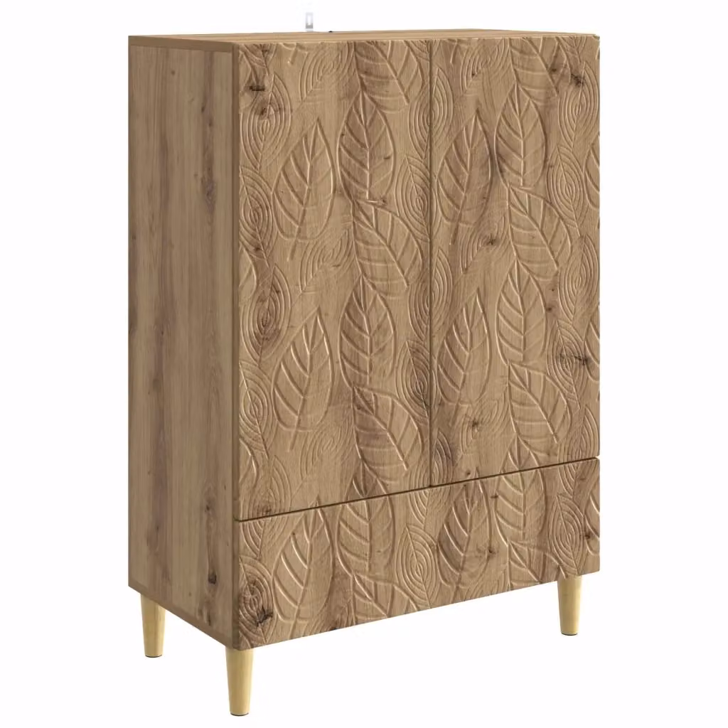 Credenza Buffet e Madia Moderna in Rovere Marrone L: 66 cm, P: 34,5 cm, H: 95 cm – 2