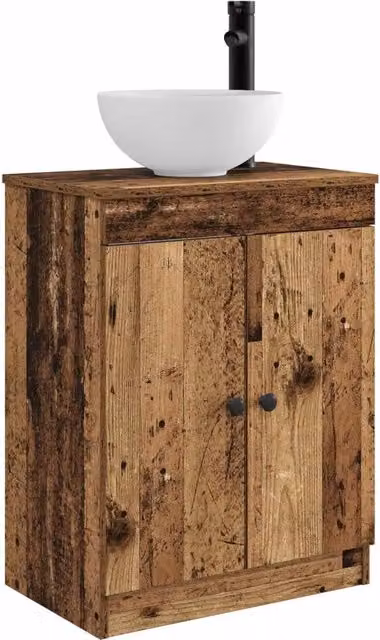 Mobile da bagno con Lavabo | Armadio Lavabo Legno antico 54 x 35 x 83 cm