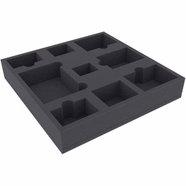 Inserto in schiuma 295x295x50 mm per giochi da tavolo e miniature