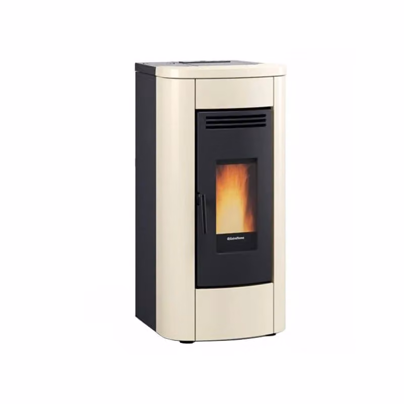 Stufa a pellet Extraflame Klaudia 5.0 colore Bianco, L 50 cm, P 57 cm, H 101 cm – 2