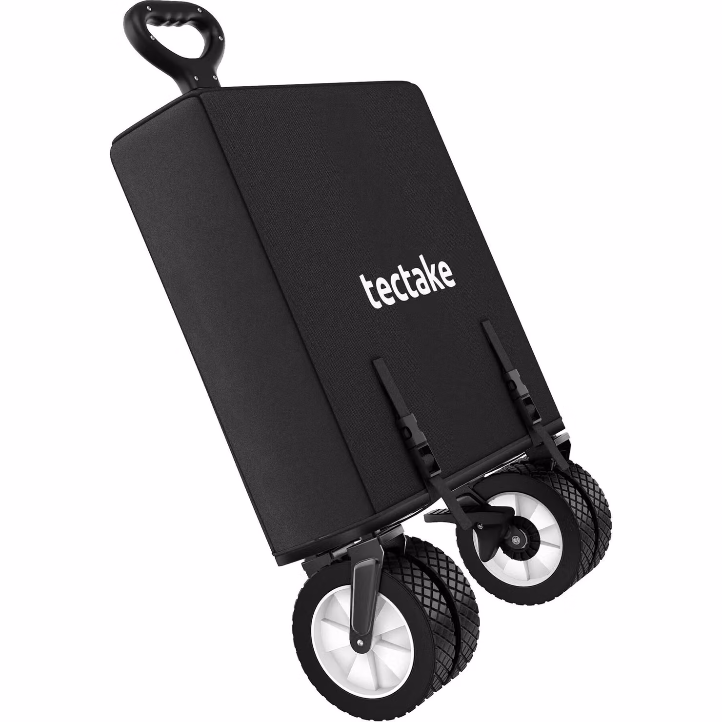 Carrello pieghevole Leon tectake nero con freni e capacità di carico 80 kg – 1