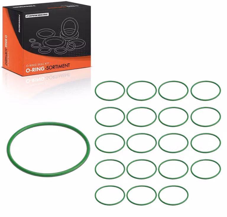 Kit di riparazione per condizionatori - Compatibile con sistemi di climatizzazione universali - 20 anelli di tenuta (O-ring)