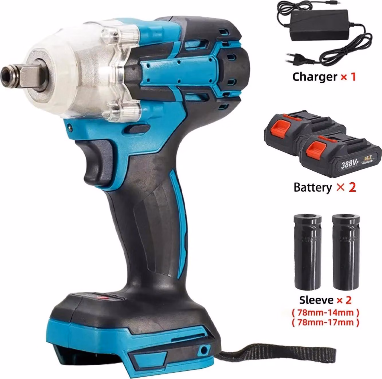 Chiave elettrica, coppia 520 N-m, motore brushless, T2, EU
