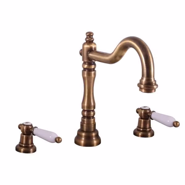 Miscelatore per lavabo con uscita click-clack MORAVA OLD BRASS, Colore: old brass, Dimensione: 3/8'' (MK532.0SM)