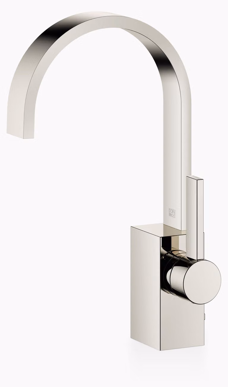 Dornbracht MEM Mitigeur monocommandé pour lavabos avec garniture d'écoulement, saillie 165mm, 33500782-08, 33500782-08