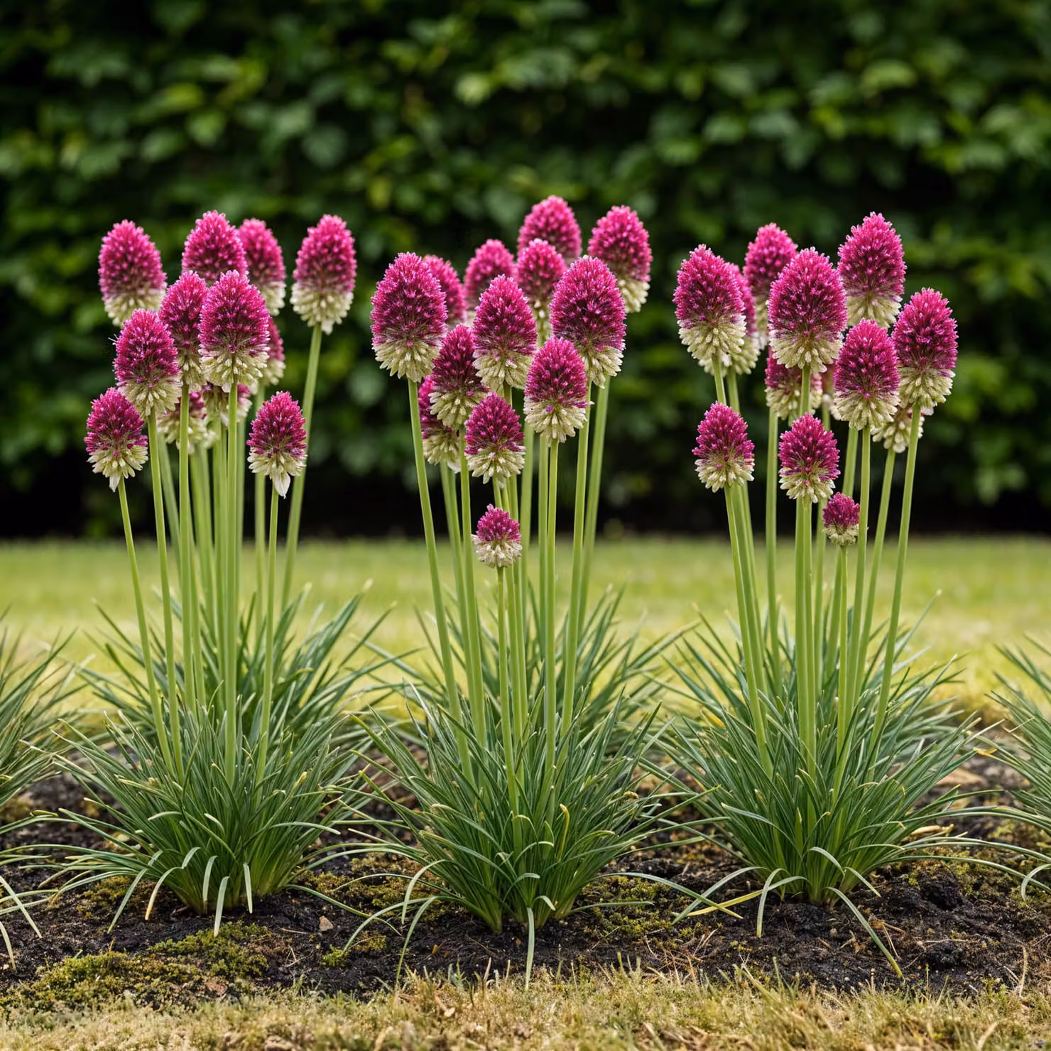 Bulbi da fiore Exotenherz - Porro ornamentale Allium Sphaerocephalon (100 pezzi) - Diametro 5-6cm