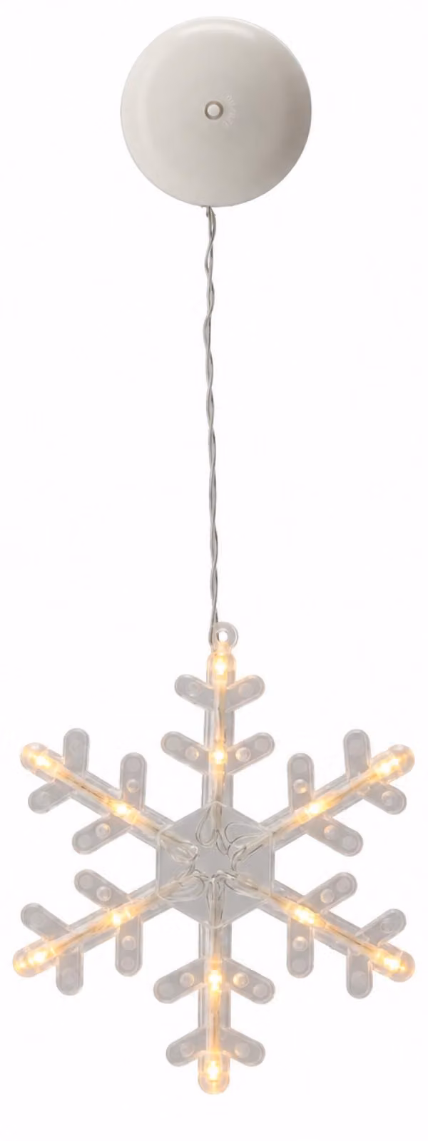 Aga Decorazione natalizia LED da appendere alla finestra Fiocco di neve