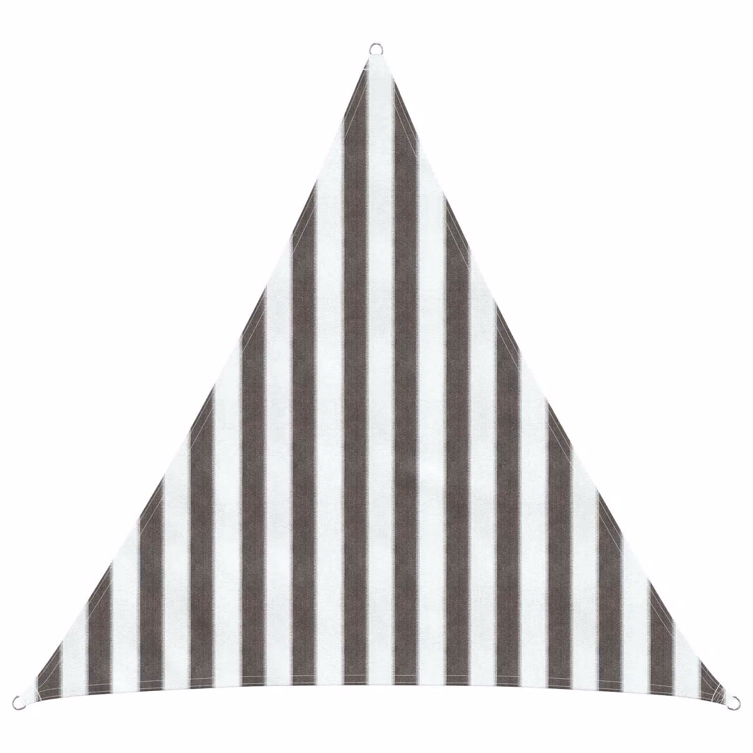 Telo Ombra Triangolare vidaXL in HDPE Grigio Chiaro e Bianco L/P: 200 x 200 cm