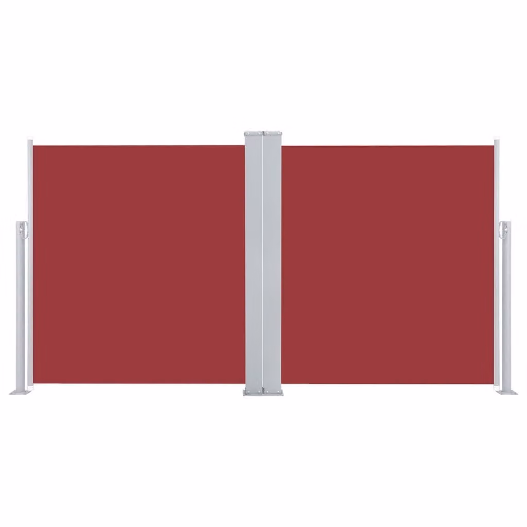 Tenda da Sole Laterale Retrattile Rossa 160x600 cm