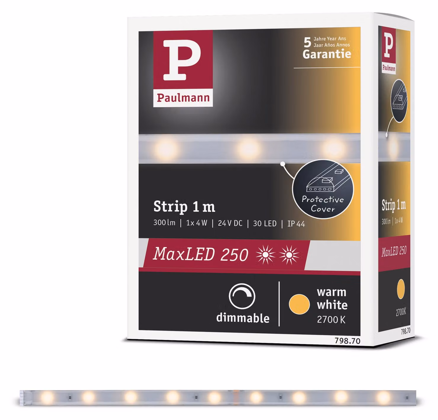 Paulmann MaxLED 250: Striscia LED, luce calda, modulo di estensione