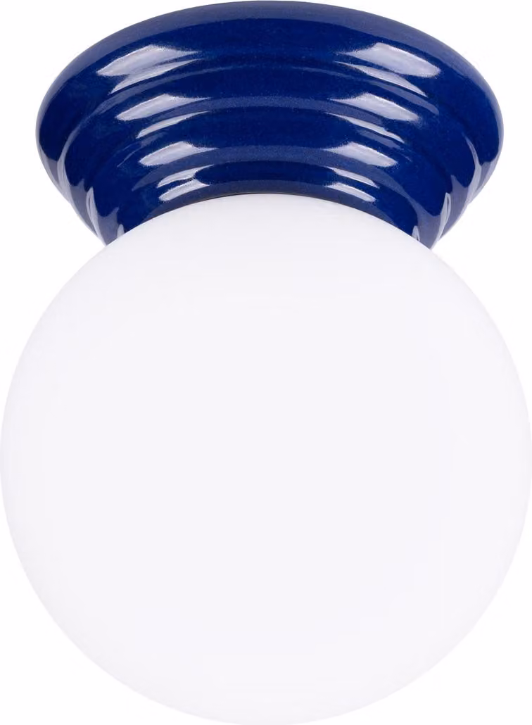 Lampada da soffitto ZORI ultramarine IP44 1xG9 8W Vetroceramica/vetro smaltato 12x16x12cm Sollux Lighting