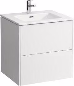 Laufen Pro S - Mobile con lavabo, 600x610x500 mm, 2 cassetti, bianco lucido H8649602611041