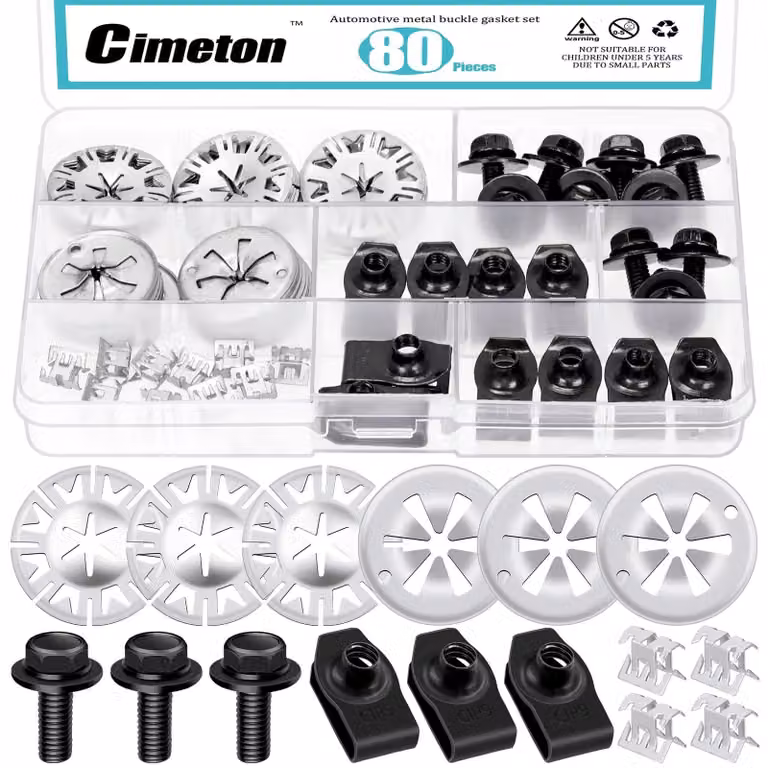 Clip per la protezione termica dell'auto - 70 pezzi - dimensioni 29,6 mm e 31 mm