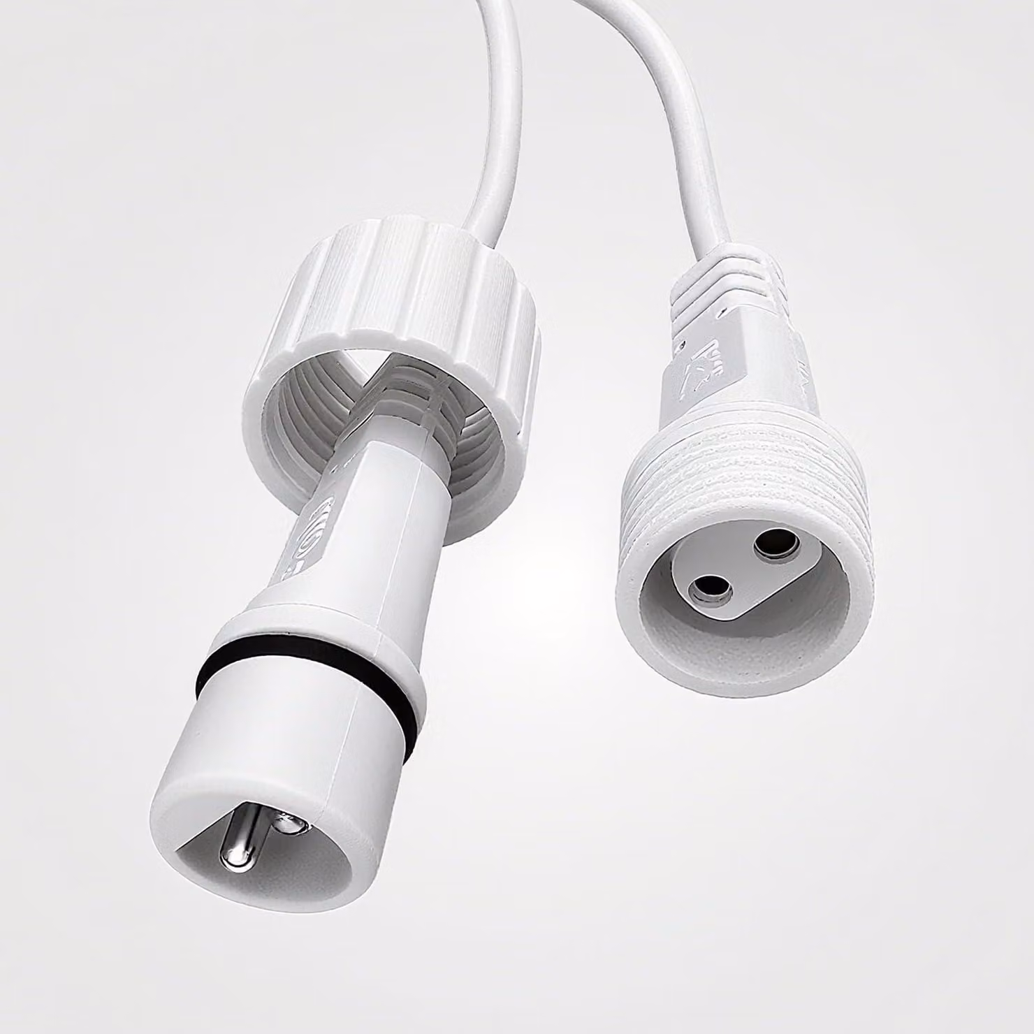 Cavo di prolunga da 10 metri, a 2 poli, impermeabile, grado di protezione IP65, per illuminazione esterna