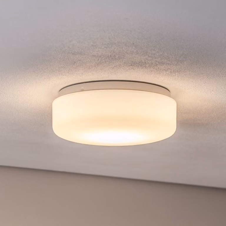 BEGA Plafoniera a LED 50030PK3/50735PK3, Bianco / Opale, Corridoio, Metallo, Plafoniera LED