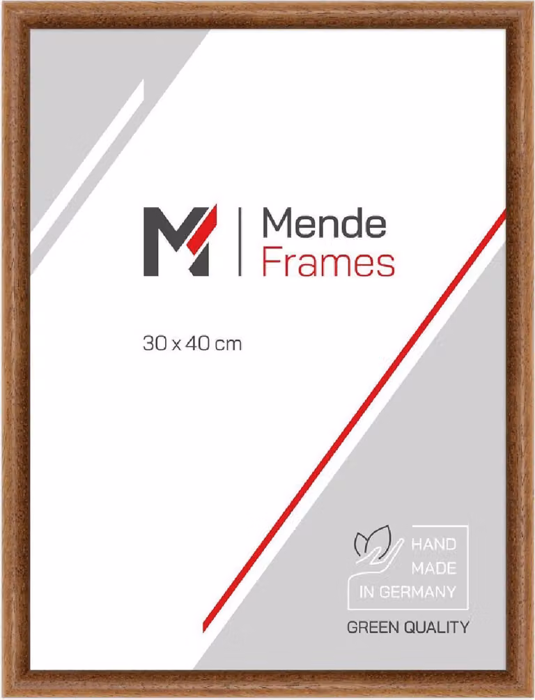 Telaio in legno di quercia, 25x38 cm, con vetro artistico, marca MendeFrames, modello H004