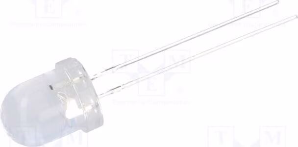 2x LED OSO5PA8131A-12V, diodi LED a montaggio su circuito stampato (THT), 8mm x 8mm, colore arancione, 2500÷3500 mcd, angolo di emissione 30°