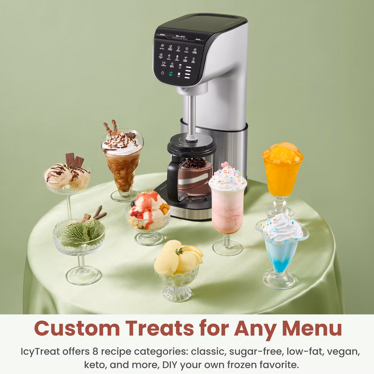 Macchina automatica per gelato 11-in-1 Aosom, Argento, L 30 cm x P 19,1 cm x H 45,2 cm – 2