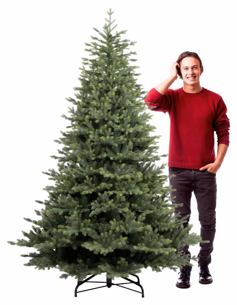 Amstel - Albero di Natale effetto realistico in PE e PVC ø142x210H, 1910 Punte