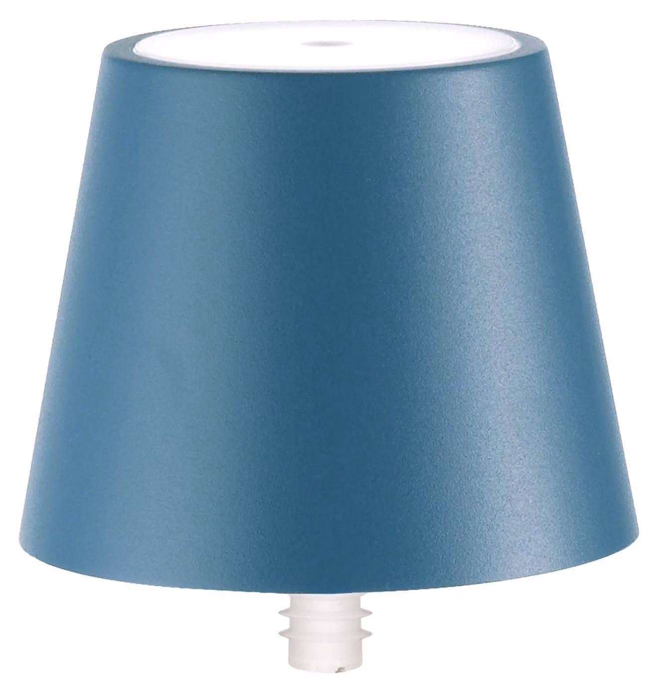 Lampada a led Poldina STOPPER di Zafferano ricaricabile e portatile colore Blu avio con batteria fino a 12 ore