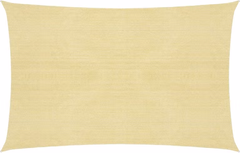 The Living Store Tenda da sole 160 g/m² Beige 2,5x3 m HDPE