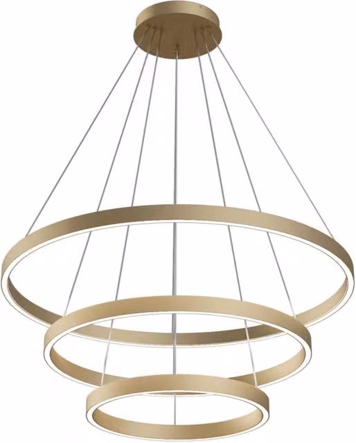 Lampada a sospensione Maytoni a forma di anello con LED, colore oro/ottone, 4000K