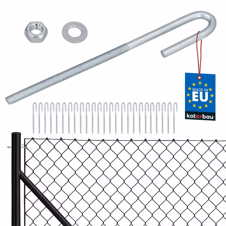 KOTARBAU® 25 Pezzi Tendifilo per Recinzione M6 Tenditore Filo Tendicavo per Filo Acciaio Tendifilo Aperto Gancio a Vite con Dado e Rondella Argento