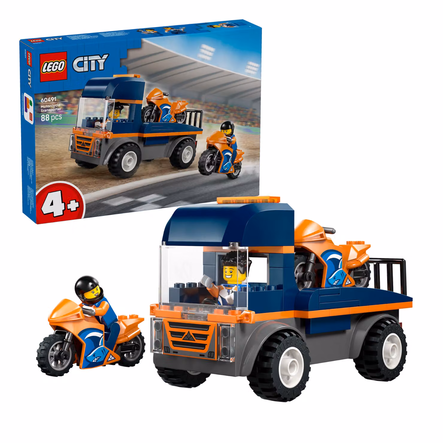 Lego City Trasportatore di moto multicolore 88 pezzi – 3