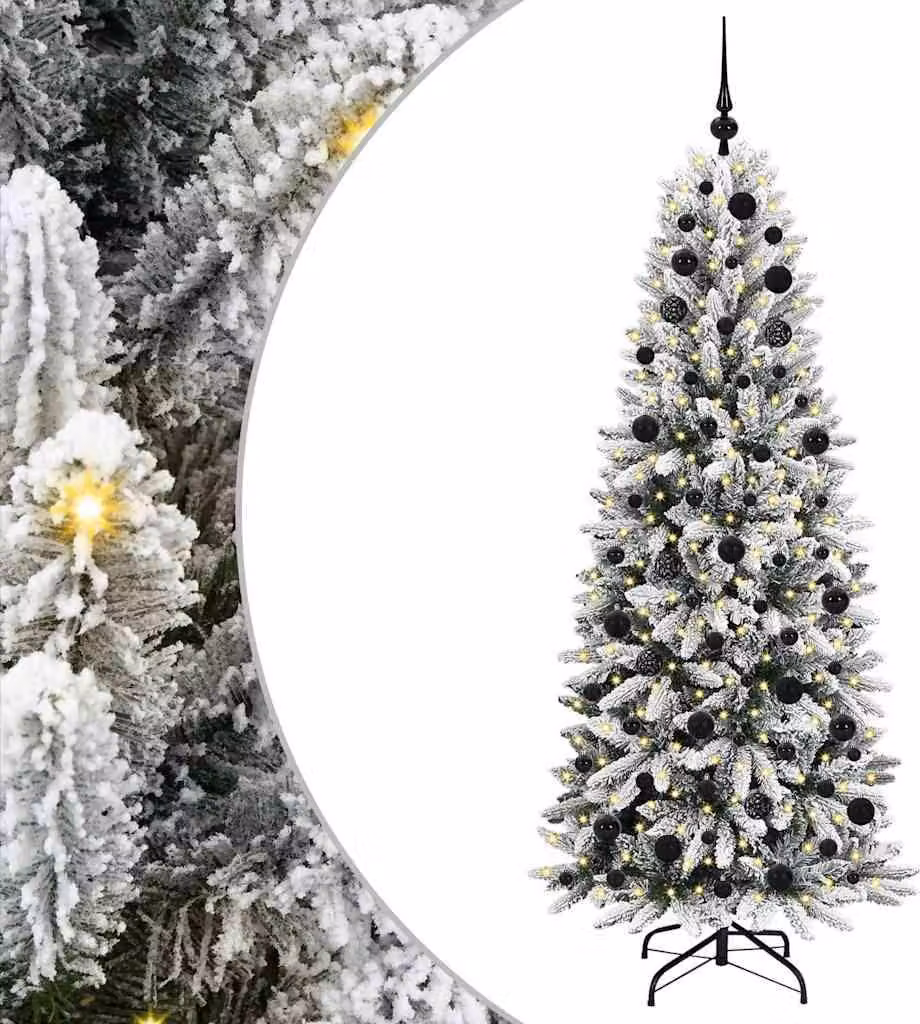Albero di Natale artificiale con 300 LED Bianco 180 cm