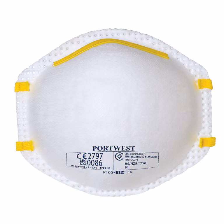 Portwest P100 FFP1 maschera per polveri sottili Bianco