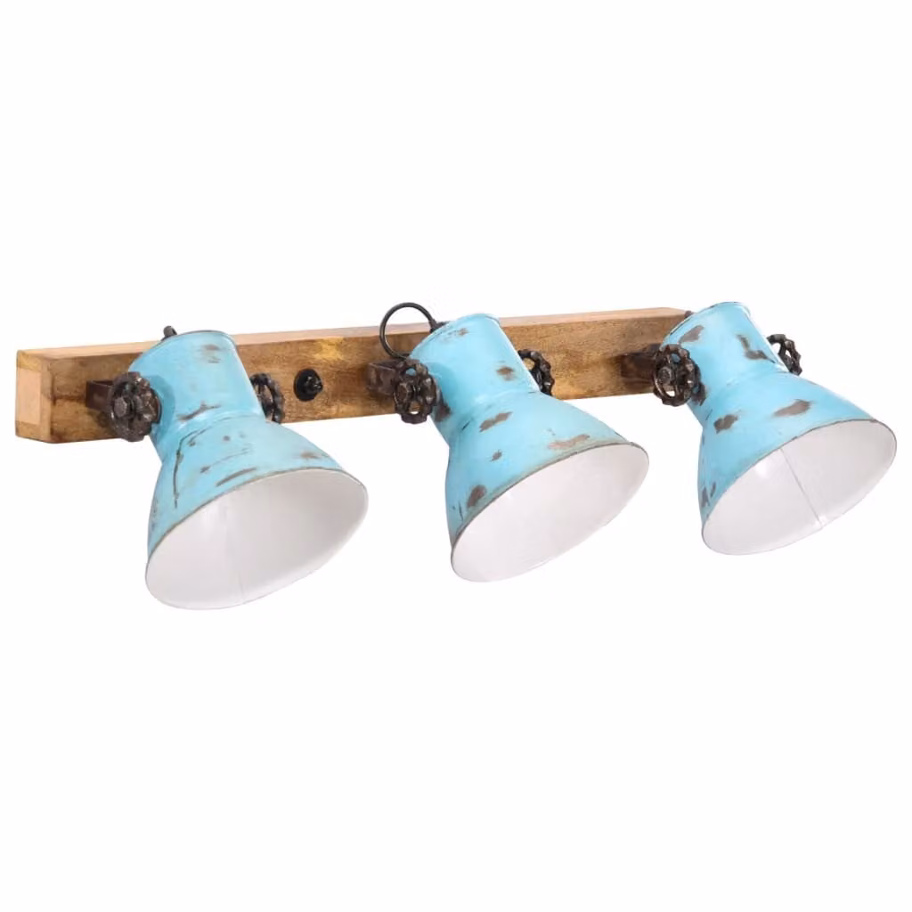 Lampada a Parete 25 W Blu Anticato 65x25 cm E27