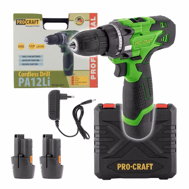 Trapano avvitatore a batteria Procraft PA12Li