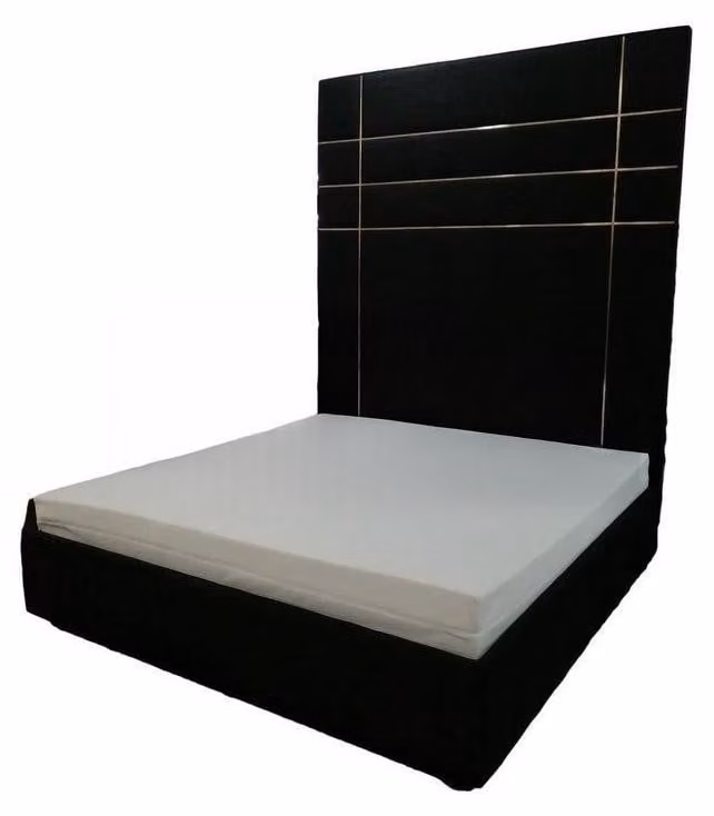 Hotel Doppel Leder Textil Bett Schlafzimmer Polster Luxus Betten 200x200cm