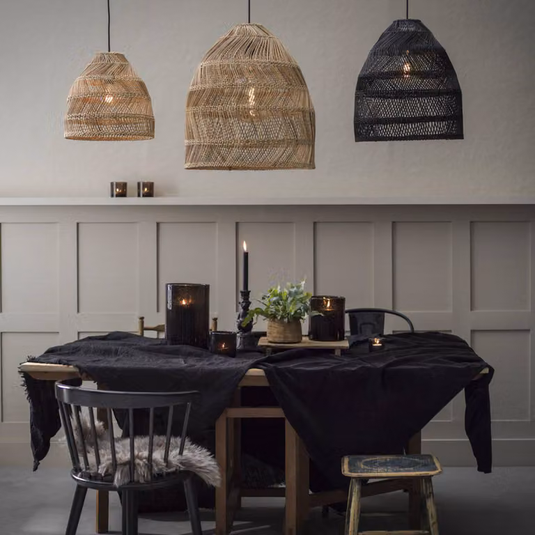 PR Home Lampada a sospensione Maja, Legno chiaro, Soggiorno / Sala da pranzo, Legno, Lampada a sospensione