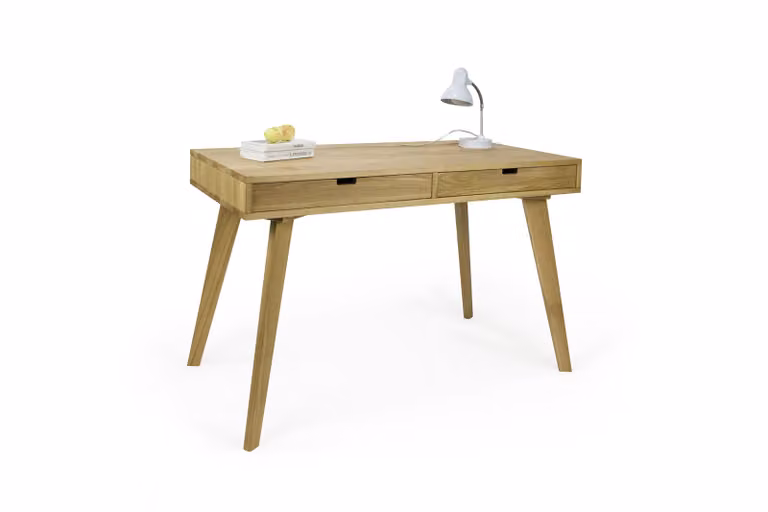 Scrivania in legno con cassetti 120 cm x 60 cm