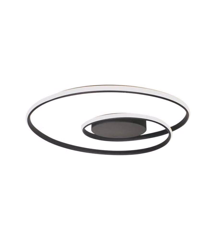 Plafoniera LED V-TAC 48W Quadrata, Dimmerabile TRIAC, Colore Nero, 4000K, L/P/H: 62 x 62 x 10 cm