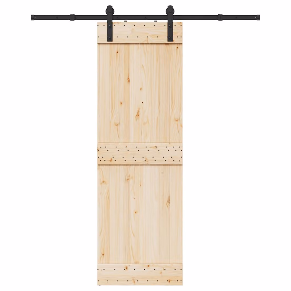 vidaXL Kit di Binari per Porte Scorrevoli in Acciaio Nero Opaco