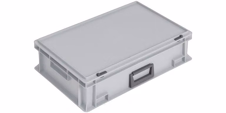 Valigia Lockweiler in plastica L600xL400xH163 mm PP 1 maniglia - PC33-139. 233.110. 118