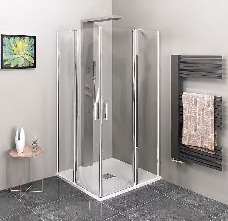 Polysan Zoom Line - Cabina doccia 1000x1000 mm, alluminio/vetro trasparente ZL5416